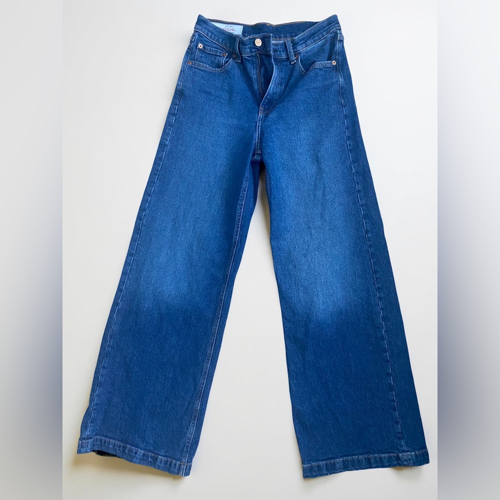 GAP High Rise Stride Wide Leg Jeans